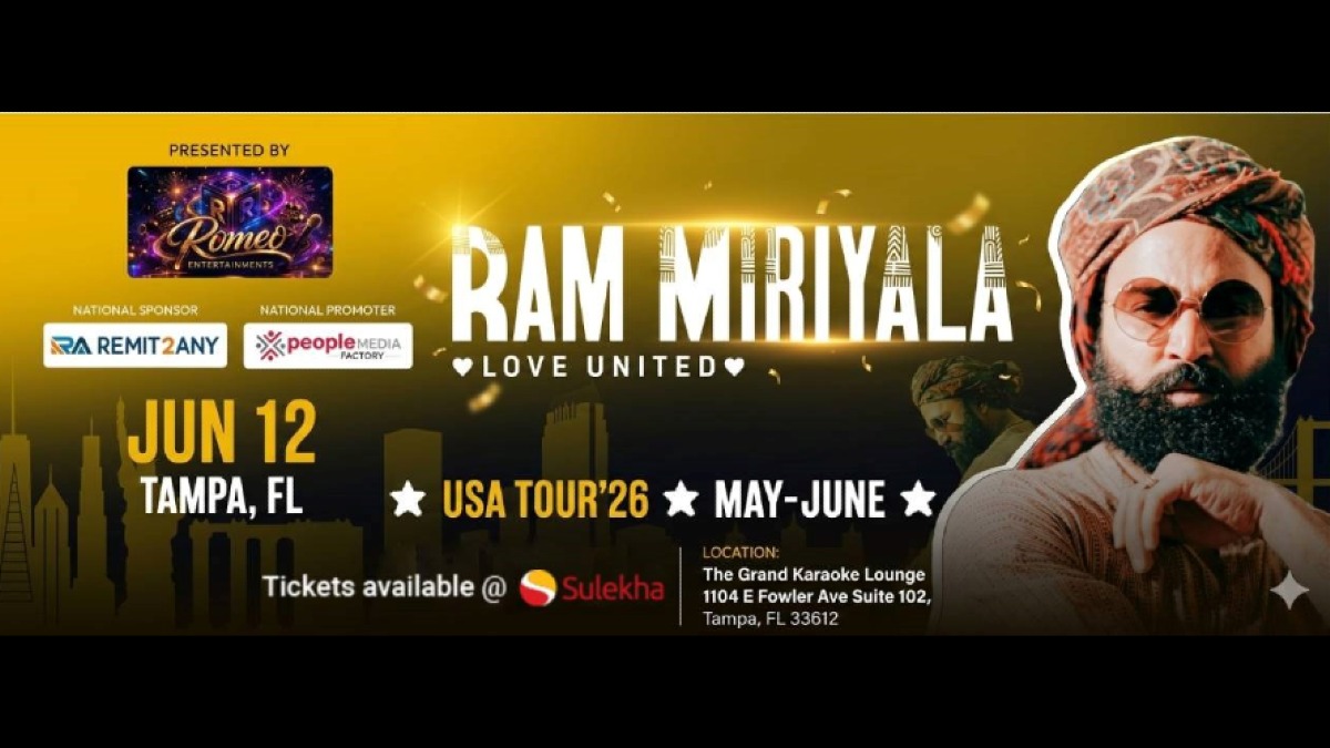 Tampa- Ram Miriyala Live Concert