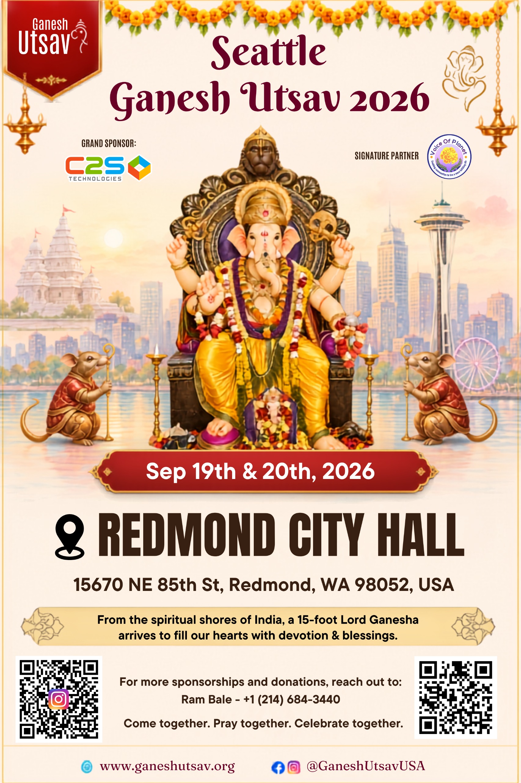 Redmond Ganesh Utsav 2026 Pooja Registrations